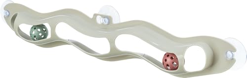 TRIXIE ""Fix & Catch Katzenspielzeug - zur Befestigung an glatten Oberflächen - mit Saugnäpfen - Zwei Rasselbälle - 45 cm breit - Kunststoff - 41416 TRIXIE ""Fix & Catch Katzenspielzeug - zur Befestigung an glatten Oberflächen - mit Saugnäpfen - Zwei Rasselbälle - 45 cm breit - Kunststoff - 41416 von TRIXIE