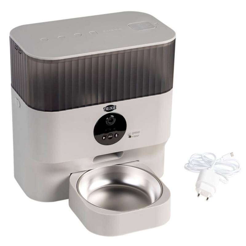 TRIXIE Futterautomat TX-C Smart hellgrau, Maße: ca. 28 x 30 x 17 cm von TRIXIE