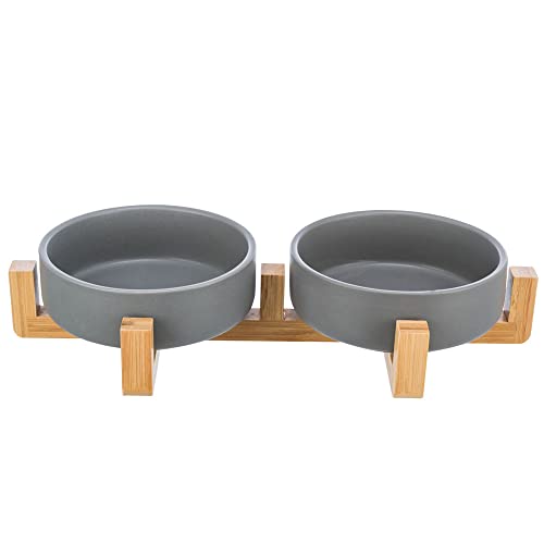 TRIXIE - Futterspender-Set, Keramik/Holz, rutschfest, 0,3 l/31 × 6 × 16 cm, grau TRIXIE - Futterspender-Set, Keramik/Holz, rutschfest, 0,3 l/31 × 6 × 16 cm, grau von TRIXIE