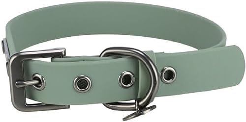 TRIXIE Hunde-Halsband CityStyle L: Halsumfang 45-52cm/25mm Salbei - Hochwertiges PVC Halsband für große Hunde, verstellbar, wasserabweisend & abwischbar, 1971719 von TRIXIE