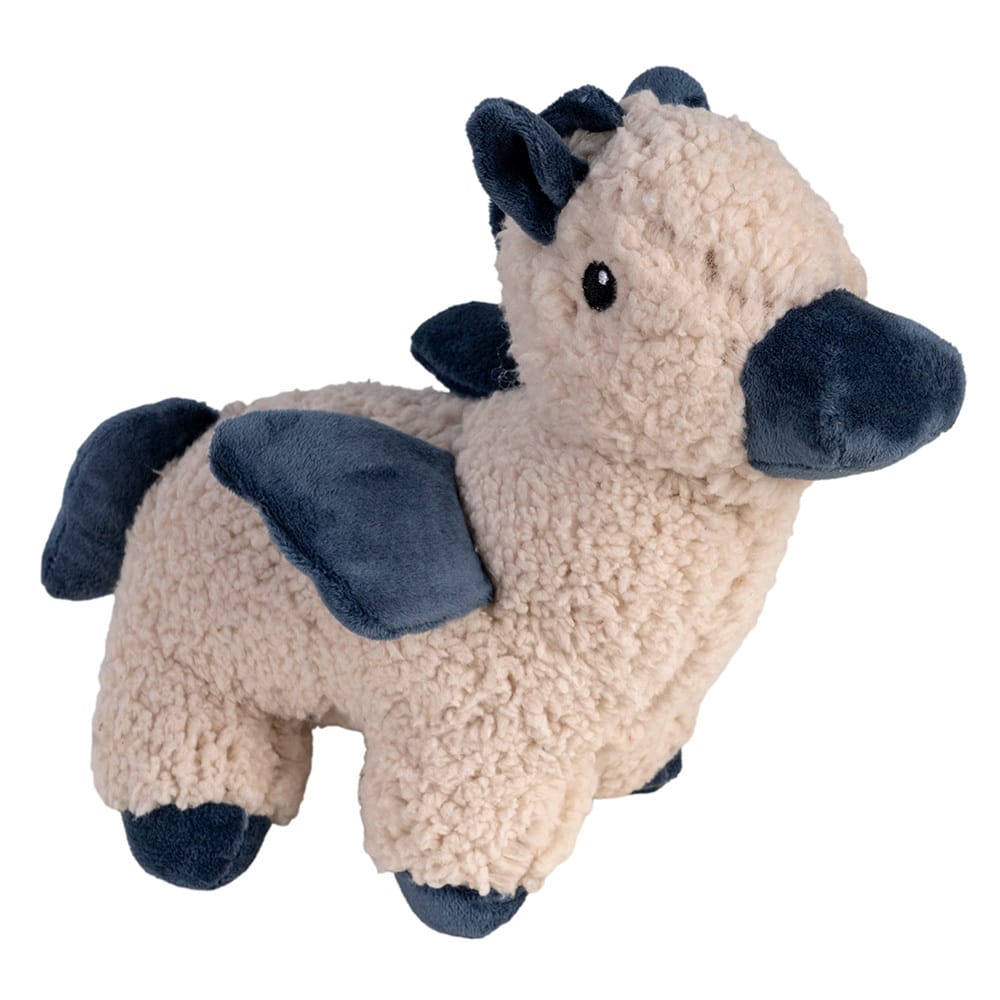 TRIXIE Hunde-Plüschspielzeug Pegasus weiß-blau, Maße: ca. 26 cm von TRIXIE