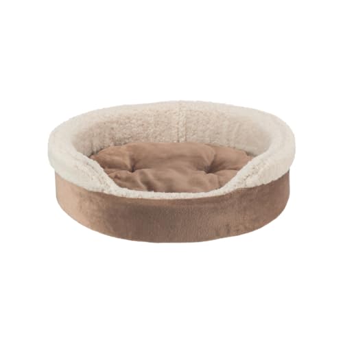TRIXIE Hundebett Cosma 55 × 45 cm in braun/beige - Hundekissen mit extra hohem Rand - Hundekorb für kleine Hunde - rutschfest - 37051 TRIXIE Hundebett Cosma 55 × 45 cm in braun/beige - Hundekissen mit extra hohem Rand - Hundekorb für kleine Hunde - rutschfest - 37051 von TRIXIE