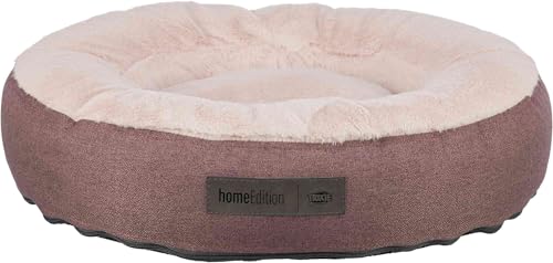 TRIXIE Hundebett Felicia rund ø 50 cm in Beere - ø 26 cm Liegefläche - weiches Hundekissen mit Silikon-Füllung - Hundekorb für kleine Hunde & Welpen - rutschfest - Bezug abnehmbar und waschbar - 37882 von TRIXIE