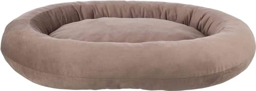 TRIXIE Hundebett Talia oval 100 x 85 cm in braun - gemütliches Hundekissen mit feiner Samt-Haptik - Hundekorb für mittelgroße Hunde - rutschfest und waschbar - 37835 TRIXIE Hundebett Talia oval 100 x 85 cm in braun - gemütliches Hundekissen mit feiner Samt-Haptik - Hundekorb für mittelgroße Hunde - rutschfest und waschbar - 37835 von TRIXIE