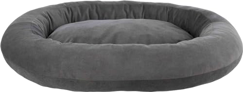 TRIXIE Hundebett Talia oval 100 x 85 cm in dunkelgrau - gemütliches Hundekissen mit feiner Samt-Haptik - Hundekorb für mittelgroße Hunde - rutschfest und waschbar - 37838 TRIXIE Hundebett Talia oval 100 x 85 cm in dunkelgrau - gemütliches Hundekissen mit feiner Samt-Haptik - Hundekorb für mittelgroße Hunde - rutschfest und waschbar - 37838 von TRIXIE