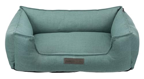 TRIXIE Hundebett Talis 60 × 50 cm in mint - elegantes Hundebett aus gemütlichem Webstoff - Hundekorb für mittelgroße Hunde - rutschfest und waschbar - 37584 von TRIXIE