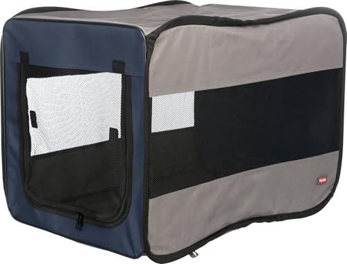 TRIXIE Hundebox Twister - Größe S-M: 50 x 52 x 76 cm - Pop-Up-Aufbau-Funktion - Außentasche - Bodenlaschen und Heringe - inkl. Tragetasche - 39693 von TRIXIE