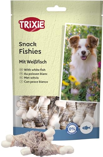 TRIXIE Hundeleckerli PREMIO Hunde-Fishies 100g - Premium Leckerlis für Hunde glutenfrei - ohne Getreide & Zucker, schmackhafte Belohnung für Training & Zuhause von TRIXIE
