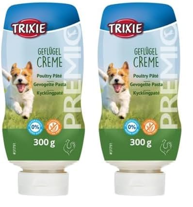 TRIXIE Hundeleckerli Premio Hunde-Geflügelcreme XXL 300g - Premium Leckerlis für Hunde glutenfrei - ohne Getreide & Zucker, schmackhafte Belohnung für Training & Zuhause - 31791 (Packung mit 2) von TRIXIE