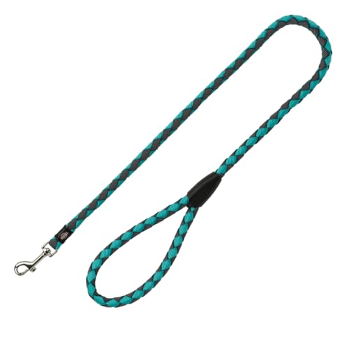 TRIXIE Hundeleine Cavo Leine S–M, 1,00 m ø 12 mm in ozean/grafit - kurze Führleine für den Hund mit guter Kontrolle - für kleine bis mittelgroße Hunde - 143412 von TRIXIE