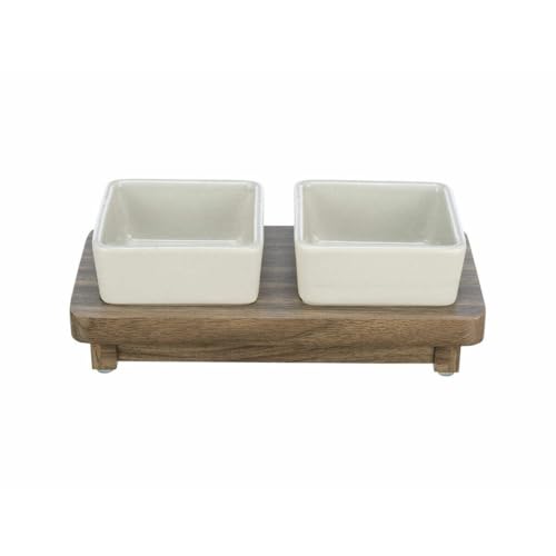 TRIXIE Hundenapf-Set City Style 2 x 200 ml aus Keramik weiß - praktischer Fressnapf für kleine Hunde 10 x 10 cm auf Holzsockel, robust und spülmaschinengeeignet – 24823 TRIXIE Hundenapf-Set City Style 2 x 200 ml aus Keramik weiß - praktischer Fressnapf für kleine Hunde 10 x 10 cm auf Holzsockel, robust und spülmaschinengeeignet – 24823 von TRIXIE