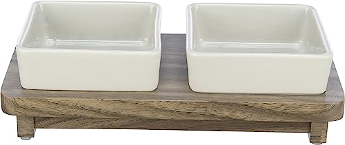 TRIXIE Hundenapf-Set City Style 2 x 400 ml aus Keramik weiß - praktischer Fressnapf für große Hunde 12 x 12 cm auf Holzsockel, robust und spülmaschinengeeignet – 24824 TRIXIE Hundenapf-Set City Style 2 x 400 ml aus Keramik weiß - praktischer Fressnapf für große Hunde 12 x 12 cm auf Holzsockel, robust und spülmaschinengeeignet – 24824 von TRIXIE