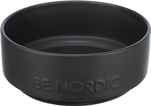 TRIXIE Hundenapf aus Keramik BE NORDIC 1200 ml schwarz - moderner Fressnapf für große Hunde ø 18 cm Keramiknapf mit rutschfester Gummierung - 24524 TRIXIE Hundenapf aus Keramik BE NORDIC 1200 ml schwarz - moderner Fressnapf für große Hunde ø 18 cm Keramiknapf mit rutschfester Gummierung - 24524 von TRIXIE