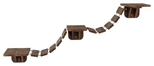 TRIXIE Katzensteg, Wandhalterung, DREI Plattformen, verbunden durch Bridge, Braun TRIXIE Katzensteg, Wandhalterung, DREI Plattformen, verbunden durch Bridge, Braun von TRIXIE