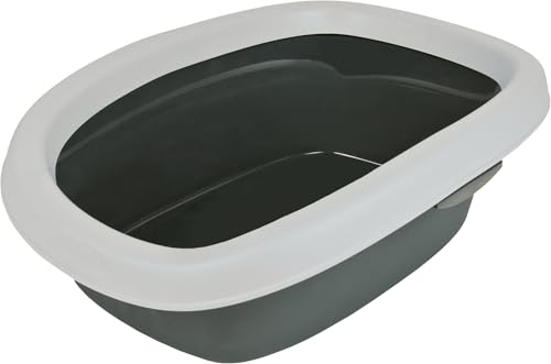 TRIXIE Katzentoilette Carlo - abnehmbarer Rand - leicht zu reinigen - Kunststoff - grau/weiß - 31 x 14 x 43 cm TRIXIE Katzentoilette Carlo - abnehmbarer Rand - leicht zu reinigen - Kunststoff - grau/weiß - 31 x 14 x 43 cm von TRIXIE
