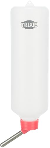 TRIXIE Kleintiertränke - mit Drahthalter und Kugelverschluss - Trinkröhrchen aus Edelstahl - Flasche aus Kunststoff - Fassungsvermögen 450 ml - 6054 TRIXIE Kleintiertränke - mit Drahthalter und Kugelverschluss - Trinkröhrchen aus Edelstahl - Flasche aus Kunststoff - Fassungsvermögen 450 ml - 6054 von TRIXIE