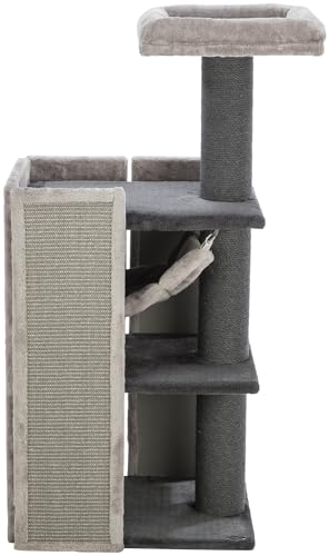 TRIXIE Kratzbaum Arianna 112 cm in grau – mehrstöckiger Katzenbaum mit gemütlichen Liegeplätzen und Spielmöglichkeiten, sowie großzügige Sisal Kratzfläche & Hängematte – 44464 TRIXIE Kratzbaum Arianna 112 cm in grau – mehrstöckiger Katzenbaum mit gemütlichen Liegeplätzen und Spielmöglichkeiten, sowie großzügige Sisal Kratzfläche & Hängematte – 44464 von TRIXIE