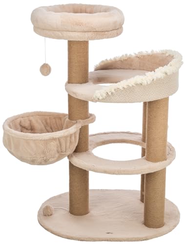 TRIXIE Kratzbaum Boho Filippo 114cm in beige – mehrstöckiger Katzenbaum mit vielen Kratz- und Spielmöglichkeiten, sowie Rückzugsorten – gemütlich & stabil – 44474 TRIXIE Kratzbaum Boho Filippo 114cm in beige – mehrstöckiger Katzenbaum mit vielen Kratz- und Spielmöglichkeiten, sowie Rückzugsorten – gemütlich & stabil – 44474 von TRIXIE