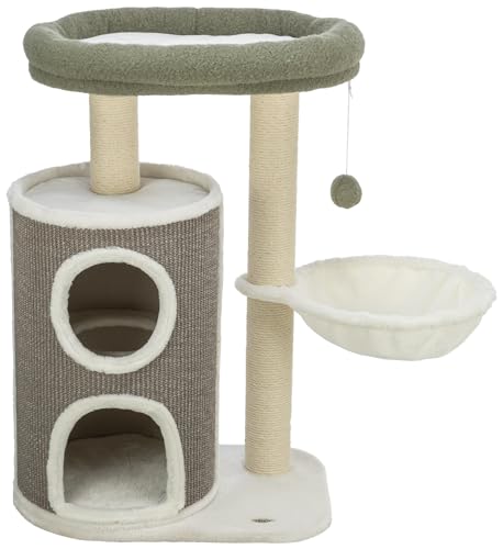 TRIXIE Kratzbaum Dante 86cm in weiß/grün/grau – mehrstöckiger Katzenbaum mit vielen Kratz- und Spielmöglichkeiten, sowie Rückzugsorten – gemütlich & stabil – 44468 TRIXIE Kratzbaum Dante 86cm in weiß/grün/grau – mehrstöckiger Katzenbaum mit vielen Kratz- und Spielmöglichkeiten, sowie Rückzugsorten – gemütlich & stabil – 44468 von TRIXIE