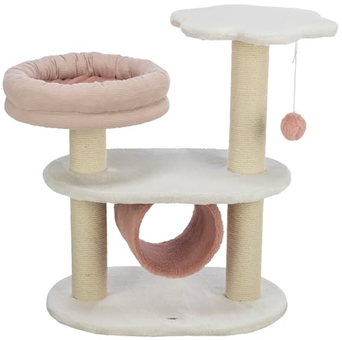TRIXIE Kratzbaum Isabella 70cm in weiß/Altrosa – mehrstöckiger Katzenbaum mit vielen Kratz- und Spielmöglichkeiten, sowie Rückzugsorten – gemütlich & stabil – 44472 TRIXIE Kratzbaum Isabella 70cm in weiß/Altrosa – mehrstöckiger Katzenbaum mit vielen Kratz- und Spielmöglichkeiten, sowie Rückzugsorten – gemütlich & stabil – 44472 von TRIXIE