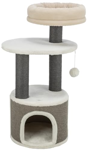 TRIXIE Kratzbaum Marco 85cm in weiß/beige/grau – mehrstöckiger Katzenbaum mit vielen Kratz- und Spielmöglichkeiten, sowie Rückzugsorten – gemütlich & stabil – 44469 TRIXIE Kratzbaum Marco 85cm in weiß/beige/grau – mehrstöckiger Katzenbaum mit vielen Kratz- und Spielmöglichkeiten, sowie Rückzugsorten – gemütlich & stabil – 44469 von TRIXIE