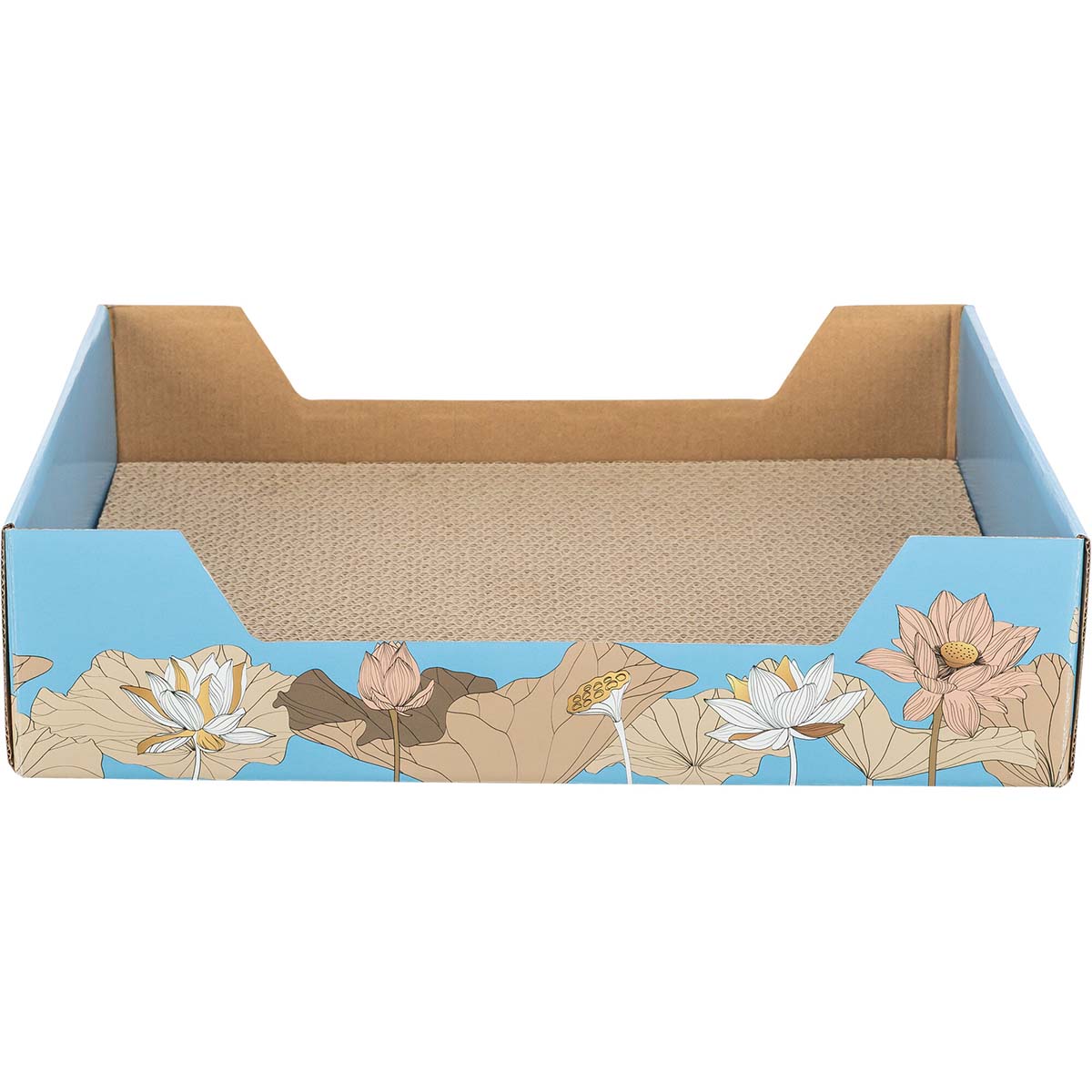 TRIXIE Kratzpappe Floral mit Katzenminze Hellblau von TRIXIE