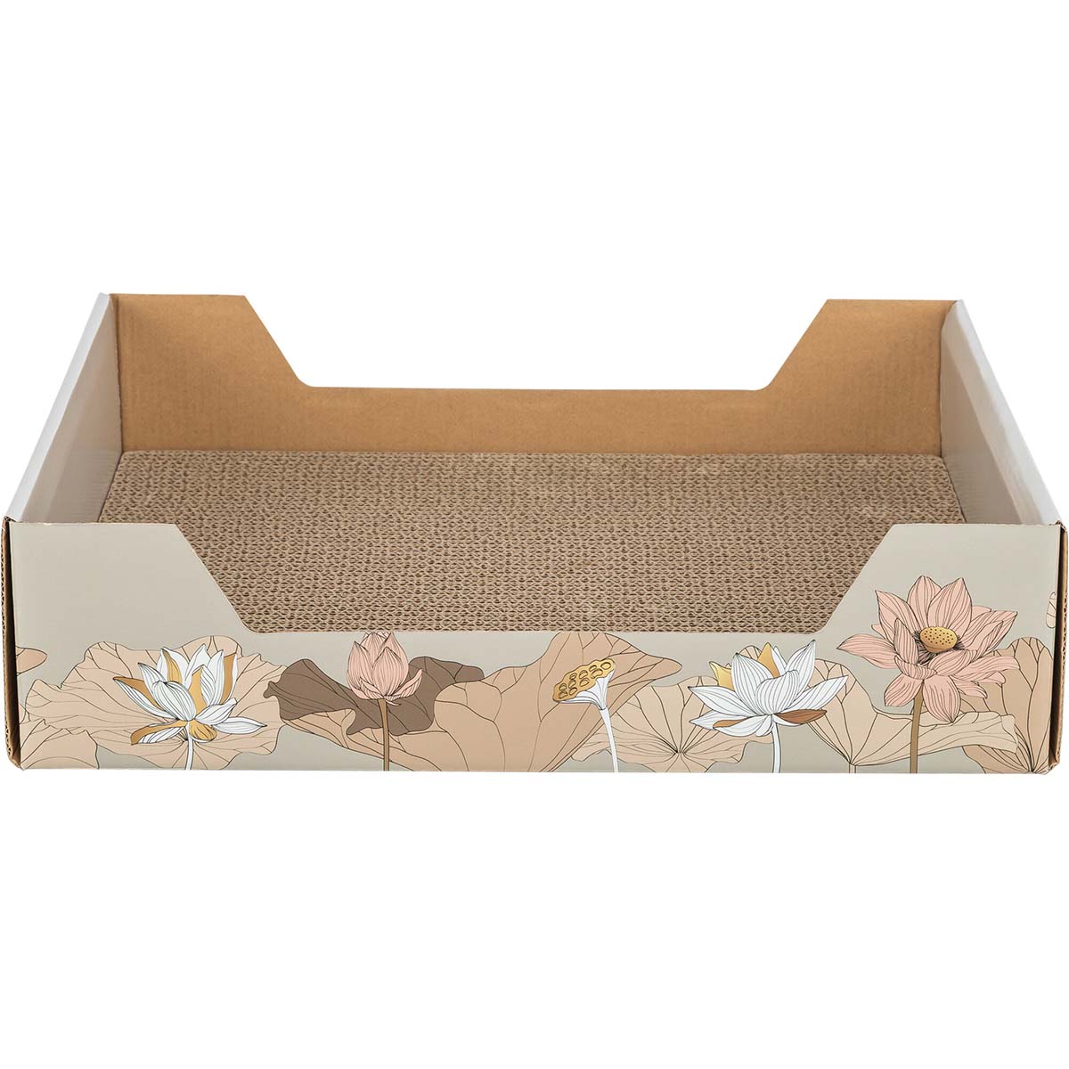 TRIXIE Kratzpappe Floral mit Katzenminze Taupe TRIXIE Kratzpappe Floral mit Katzenminze Taupe von TRIXIE