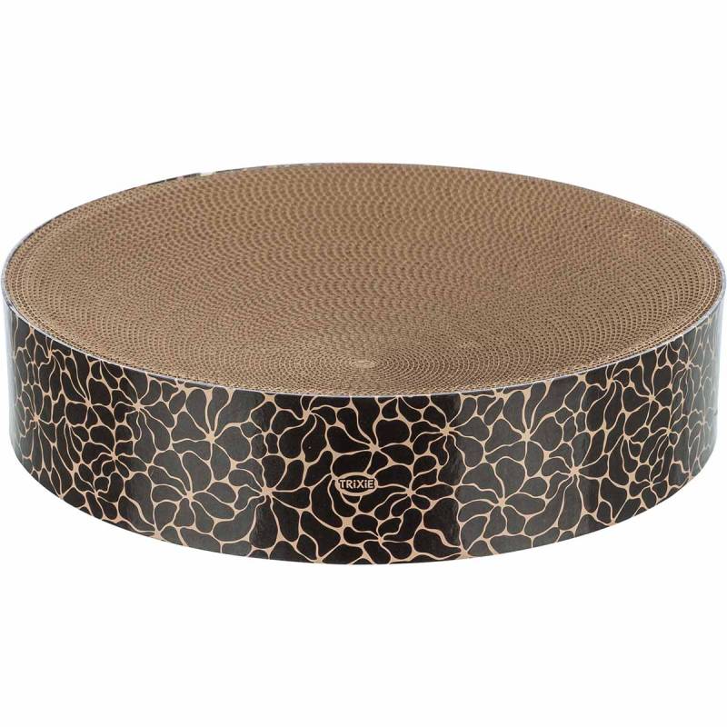 TRIXIE Kratzpappe rund mit Katzenminze, ø 45 × 10 cm Floral von TRIXIE