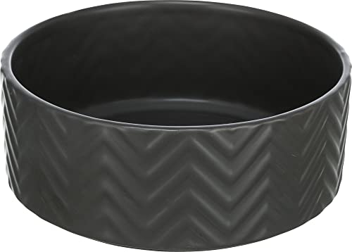 TRIXIE Napf, Keramik, 0,9 L/Ø 16 cm, Schwarz - 25021 von TRIXIE