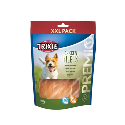 TRIXIE Hundeleckerli PREMIO Hunde-Chicken Filets XXL 300g - Premium Leckerlis für Hunde glutenfrei - ohne Getreide & Zucker, schmackhafte Belohnung für Training & Zuhause - 4011905318011 von TRIXIE