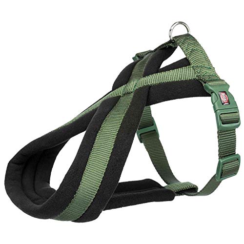 TRIXIE Premium Hundegeschirr, Stilvoll, Wald, M, Einfarbig, Großer Hund, ANIMAL_HARNESS, Geschirr von TRIXIE