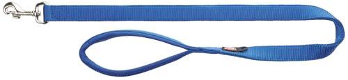 TRIXIE Hundeleine Premium L–XL, 1,00 m 25 mm in royalblau - stabile Hundeleine mit praktischer Handschlaufe - für große bis sehr große Hunde - 200302 von TRIXIE
