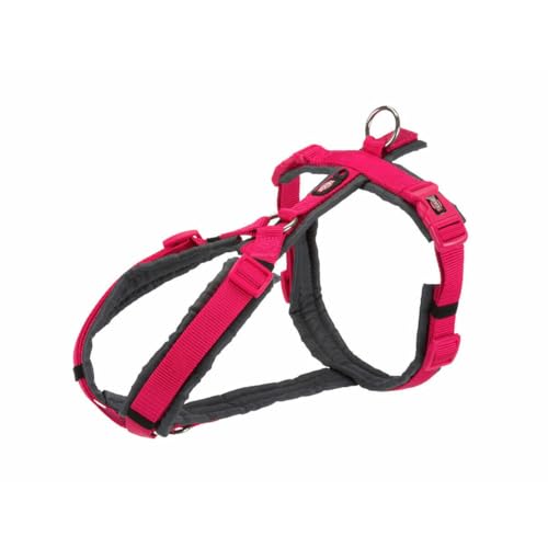 TRIXIE Premium Trekking Harness XL 80-97cm/25mm Fuchsia/Graphit von TRIXIE