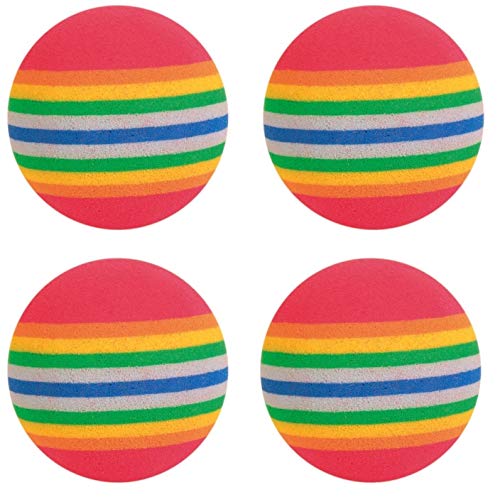 TRIXIE Rainbow-Bälle Set für Katzen - 4 Stück - Schaumstoff - buntes Design - ø 4 cm - 4097 TRIXIE Rainbow-Bälle Set für Katzen - 4 Stück - Schaumstoff - buntes Design - ø 4 cm - 4097 von TRIXIE