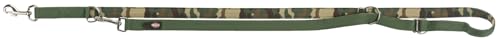 TRIXIE Hundeleine Premium L–XL, 2,00 m 25 mm in Camouflage/waldgrün - verstellbare Leine mit belastbaren Gurtband - für große bis sehr große Hunde - 1987723 von TRIXIE