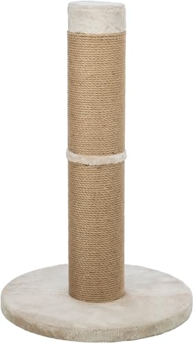 TRIXIE Rue Kratzbaum 80.1 cm - Katzenkratzbaum mit weichem Stoff bezogenem Boden und strapazierfähigem Sisalseil - für große Katzen - in Beige TRIXIE Rue Kratzbaum 80.1 cm - Katzenkratzbaum mit weichem Stoff bezogenem Boden und strapazierfähigem Sisalseil - für große Katzen - in Beige von TRIXIE
