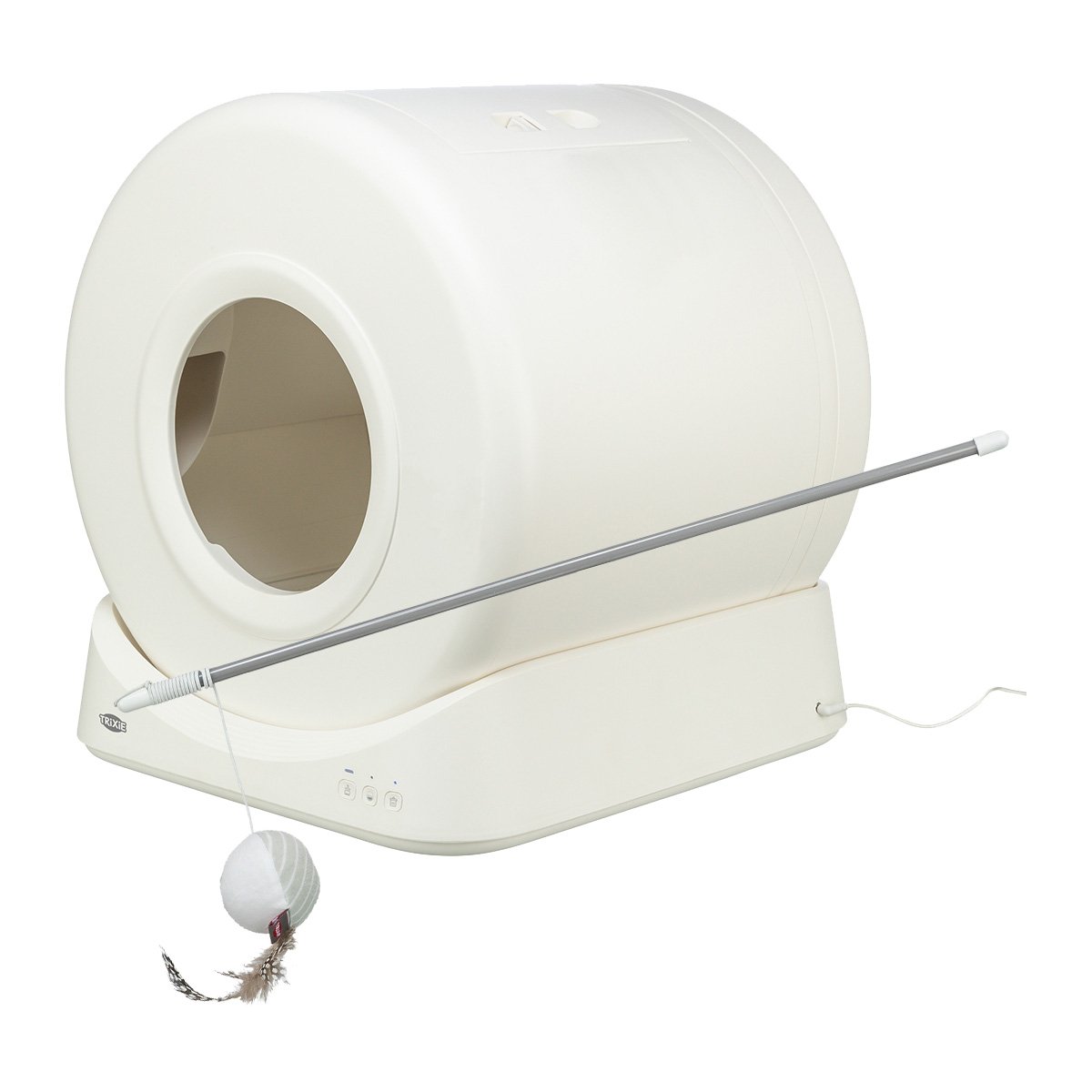 TRIXIE Smarte selbstreinigende Katzentoilette - App gesteuert + GRATIS Spielangel mit Katzenminze von TRIXIE