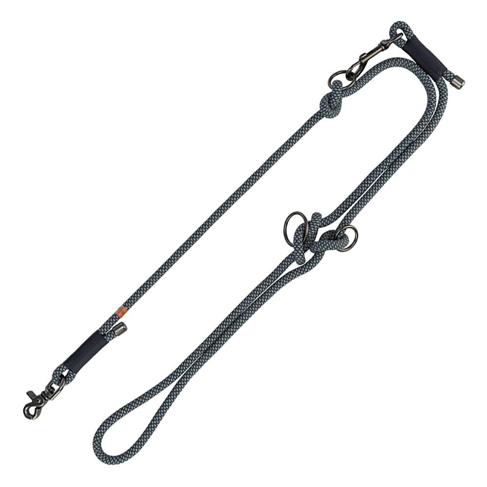 TRIXIE Soft Rope Verlängerungsleine - S–XL: 2,00 m/ø 10 mm, schwarz/grau von TRIXIE