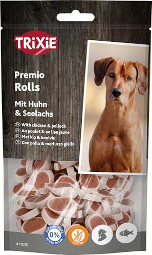 TRIXIE Hundeleckerli PREMIO Hunde-Chicken Rolls 75g - Premium Leckerlis für Hunde glutenfrei - ohne Getreide & Zucker, schmackhafte Belohnung für Training & Zuhause - 31535 TRIXIE Hundeleckerli PREMIO Hunde-Chicken Rolls 75g - Premium Leckerlis für Hunde glutenfrei - ohne Getreide & Zucker, schmackhafte Belohnung für Training & Zuhause - 31535 von TRIXIE