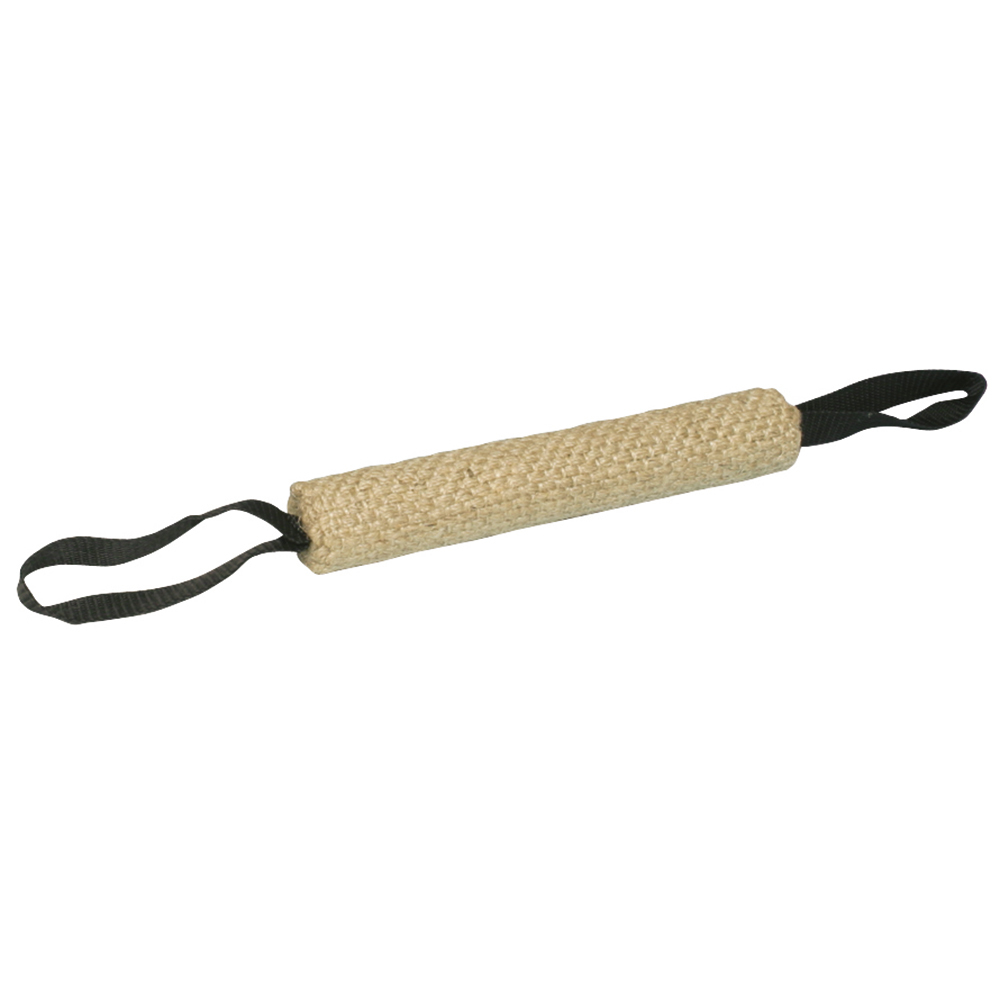 TRIXIE Trainings-Dummy braun, Länge: ca. 25 cm (ohne Handschlaufen), ca. 53 cm(mit Handschlaufen), Durchmesser:  ca. 4 cm von TRIXIE