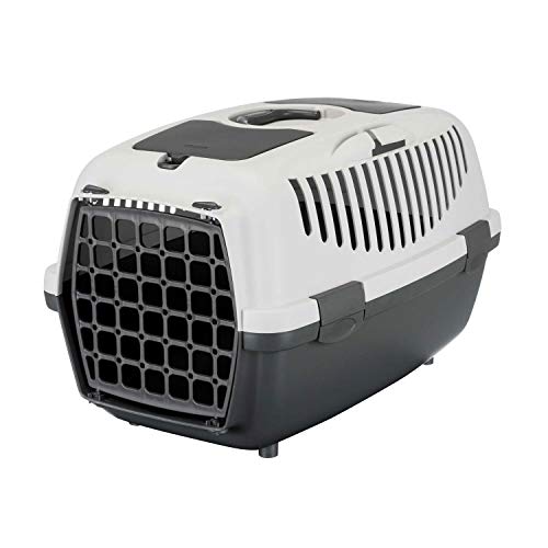 TRIXIE Transportbox Capri 2 – XS-S: 34 × 31 × 55 cm, hellgrau/flieder, Transportbox für Hunde bis 8 kg – Tragebox für Haustiere, mit Metalltür vorne und Gitter oben für einfachen Zugang – 39823 TRIXIE Transportbox Capri 2 – XS-S: 34 × 31 × 55 cm, hellgrau/flieder, Transportbox für Hunde bis 8 kg – Tragebox für Haustiere, mit Metalltür vorne und Gitter oben für einfachen Zugang – 39823 von TRIXIE