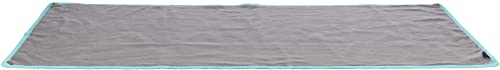 TRIXIE Unterlage für den Innenbereich, für Kleintiere Fleecedecke für Auslaufflächen und Kleintierkäfige, 140 × 100 cm, Grau/Türkis - 63106 TRIXIE Unterlage für den Innenbereich, für Kleintiere Fleecedecke für Auslaufflächen und Kleintierkäfige, 140 × 100 cm, Grau/Türkis - 63106 von TRIXIE