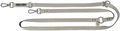 TRIXIE V-Leine CityStyle, L-XL, 2 m/20 mm, hellgrau - verstellbare Hundeleine für große Hunde aus Canvas & Gurtband, 3-Fach anpassbar - 1970319 TRIXIE V-Leine CityStyle, L-XL, 2 m/20 mm, hellgrau - verstellbare Hundeleine für große Hunde aus Canvas & Gurtband, 3-Fach anpassbar - 1970319 von TRIXIE