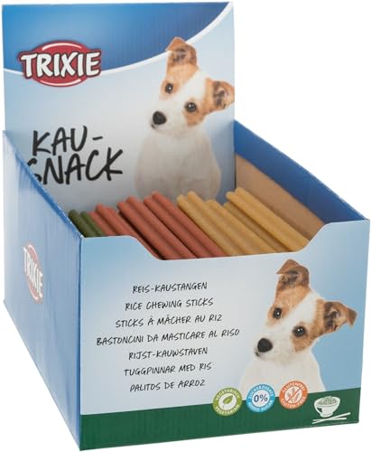 TRIXIE Veggie Hundeleckerli Reis-Kaustange, 40 Stück Vorteilspack 23 cm, 100 G - 31514 TRIXIE Veggie Hundeleckerli Reis-Kaustange, 40 Stück Vorteilspack 23 cm, 100 G - 31514 von TRIXIE