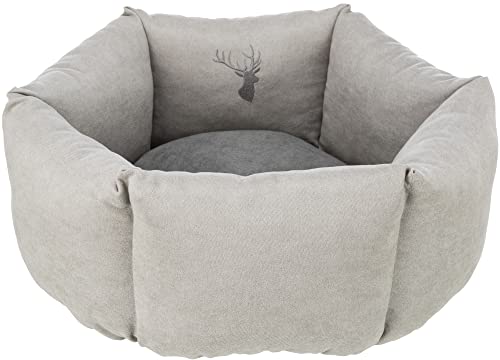 TRIXIE Hundebett Leni ø 55 cm in sand/grau - geräumiger Hundeschlafplatz mit gemütlichem Kissen - Hundekorb für kleine Hunde - rutschfest und waschbar - 37992 TRIXIE Hundebett Leni ø 55 cm in sand/grau - geräumiger Hundeschlafplatz mit gemütlichem Kissen - Hundekorb für kleine Hunde - rutschfest und waschbar - 37992 von TRIXIE