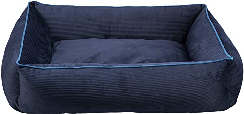 TRIXIE Hundebett Romy 105 × 85 cm in dunkelblau - schickes Hundekissen aus feinem Samt-Cord - Hundekorb für mittelgroße Hunde - rutschfest und waschbar - 37673 TRIXIE Hundebett Romy 105 × 85 cm in dunkelblau - schickes Hundekissen aus feinem Samt-Cord - Hundekorb für mittelgroße Hunde - rutschfest und waschbar - 37673 von TRIXIE