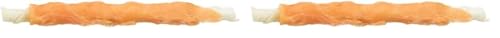 TRIXIE glutenfreie Hühnchen Kaurollen Denta Fun Chicken Chewing Rolls, 17 cm, 3 St./140 g - 31327 (Packung mit 2) von TRIXIE