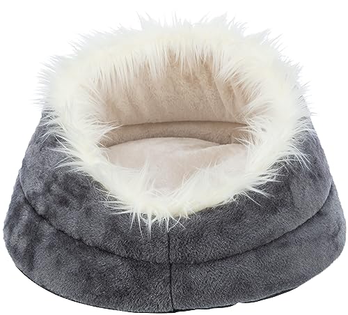 TRIXIE Hundebett Minou ø 60 cm in weiß/grau - weiches Hundekissen aus Softplüsch - Hundekorb für kleine bis mittelgroße Hunde - rutschfest - 36299 TRIXIE Hundebett Minou ø 60 cm in weiß/grau - weiches Hundekissen aus Softplüsch - Hundekorb für kleine bis mittelgroße Hunde - rutschfest - 36299 von TRIXIE