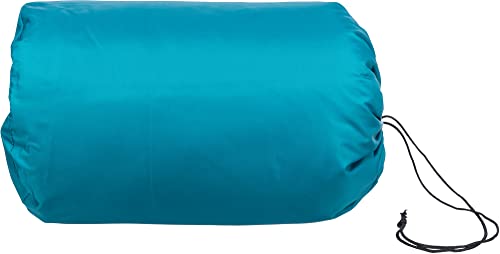 TRIXIE platzsparender und zusammenrollbarer Schlafsack für Hunde mit Reißverschluss, wasserabweisend, 70 × 95 cm, Petrol/Grau - 37275 von TRIXIE