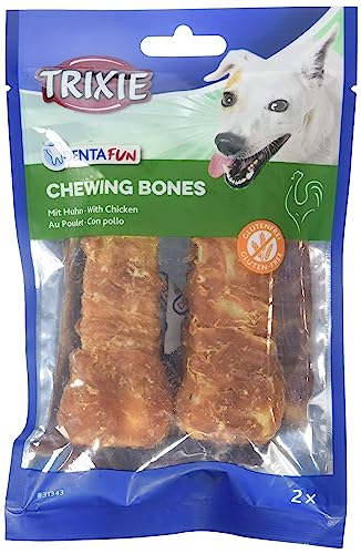 TX-31343 Chewing Bones Rawhide with Chicken Filet Coating 11cm von TRIXIE